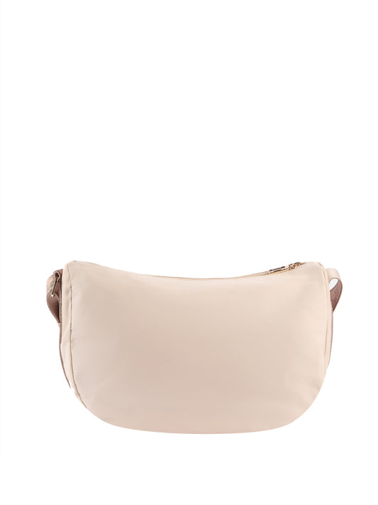 PRIMA CLASSE NYLON Prima Classe Tracolla Breeze Nylon A Mezzaluna Grande - Champagne Champagne