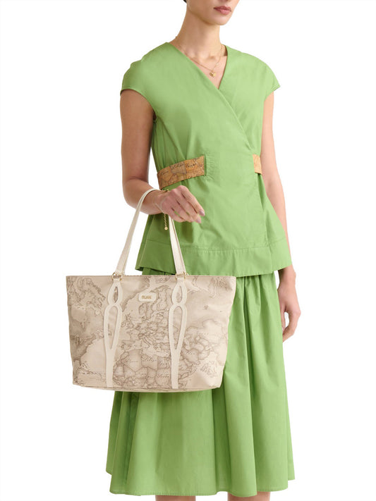 Shopper Alviero Martini Geo Safari - Sabbia