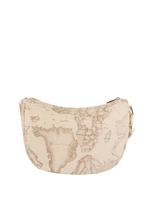 Borsa A Tracolla Media Alviero Martini Soft Petals Geo Safari - Crema