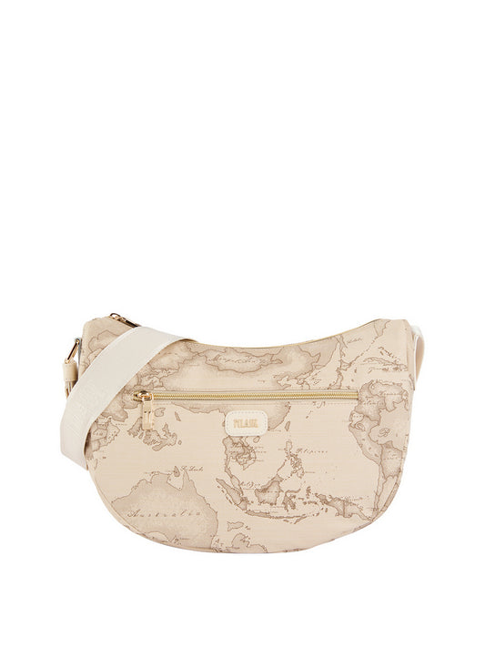 Borsa A Tracolla Media Alviero Martini Soft Petals Geo Safari - Crema