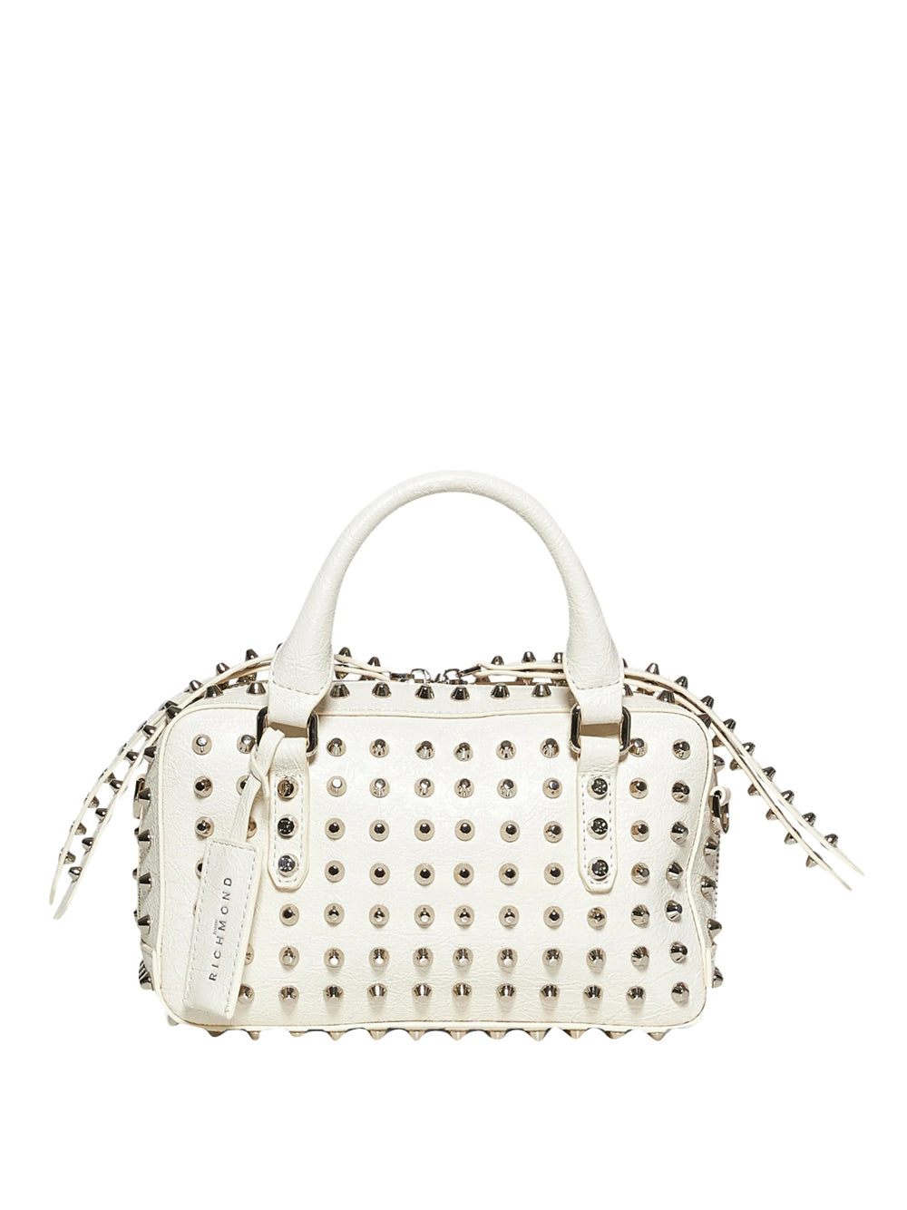 RICHMOND Borsa A Mano Richmond Con Borchie - Bianco Bianco