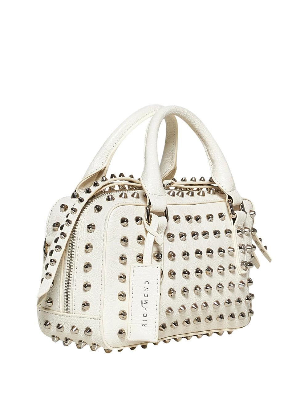 RICHMOND Borsa A Mano Richmond Con Borchie - Bianco Bianco