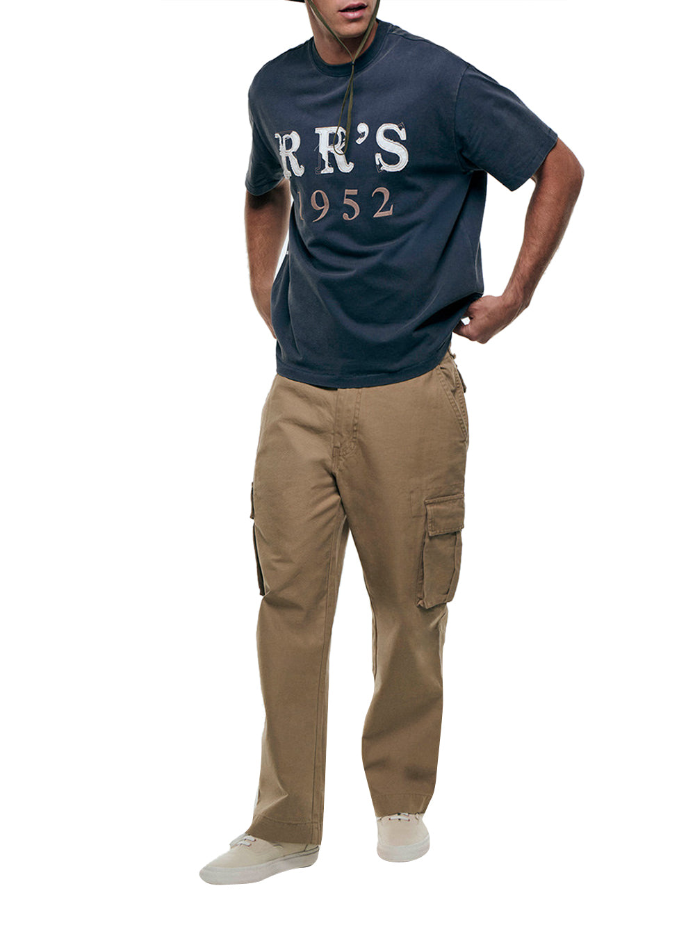ROY ROGERS T-Shirt Roy Rogers In Jersey Con Patch Rr's Navy NAVY