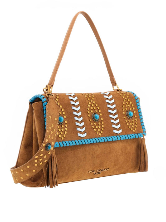 RUE MADAM Borsa A Mano Rue Madam Les Jours Xl Ectnicsuede Cognac Cognac