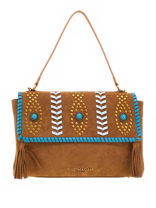 RUE MADAM Borsa A Mano Rue Madam Les Jours Xl Ectnicsuede Cognac Cognac
