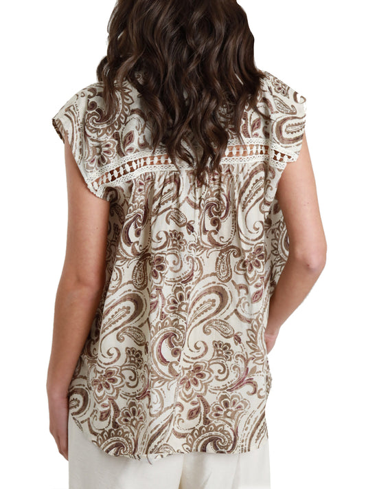 SUSY MIX Camicia Casual Fantasia Passamaneria Susy Mix - Tabacco Tabacco