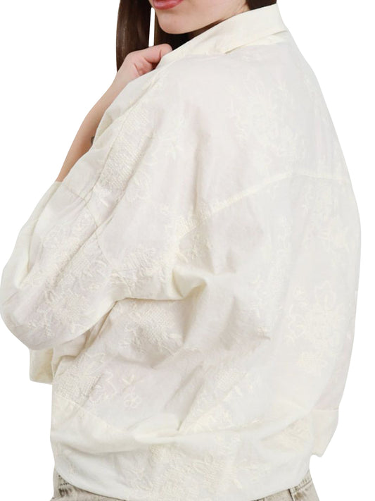 SUSY MIX Camicia Casual Ricamo Susy Mix - Burro BURRO