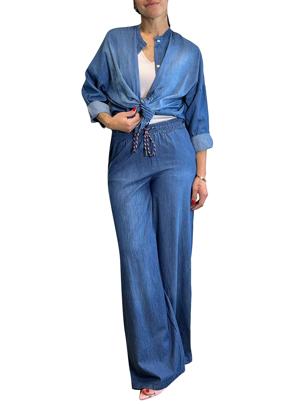 SUSY MIX Camicia Casual Chambray Susy Mix - Blu Blu
