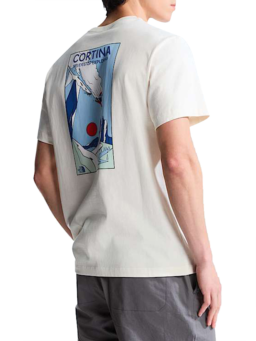 THE NORTH FACE T-shirt Mountain Celebration Regular The North Face - Panna Panna