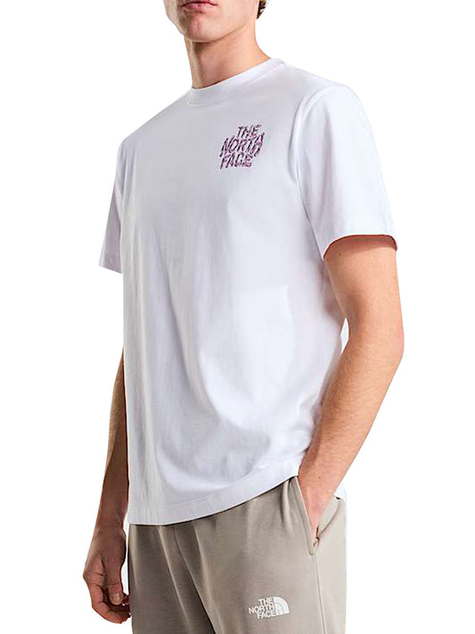 THE NORTH FACE T-shirt Drip Logo Relaxed The North Face - Bianco Bianco