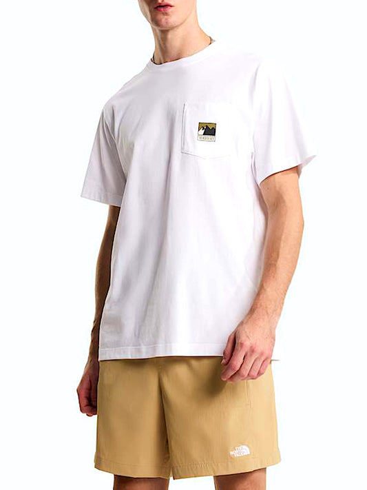 THE NORTH FACE T-shirt Mountain Logo Relaxed The North Face - Bianco Bianco