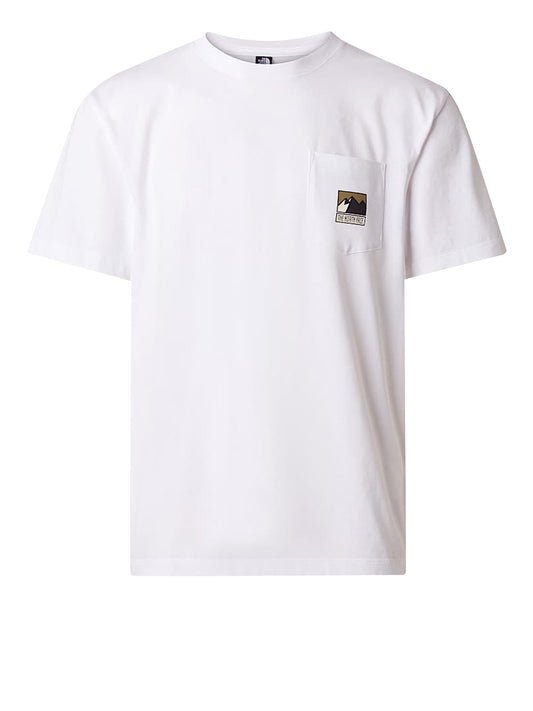 THE NORTH FACE T-shirt Mountain Logo Relaxed The North Face - Bianco Bianco