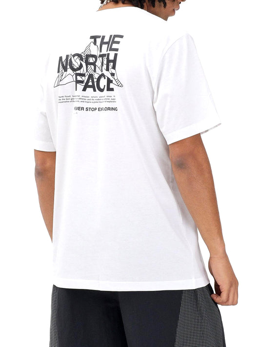 THE NORTH FACE T-Shirt Mountain Sketch Regular Short Sleeve Tnf The North Face - Bianco Bianco