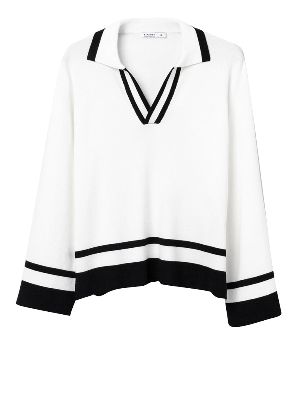 TIFFOSI Maglia Tiffosi Granger - Bianco/Nero Bianco/nero