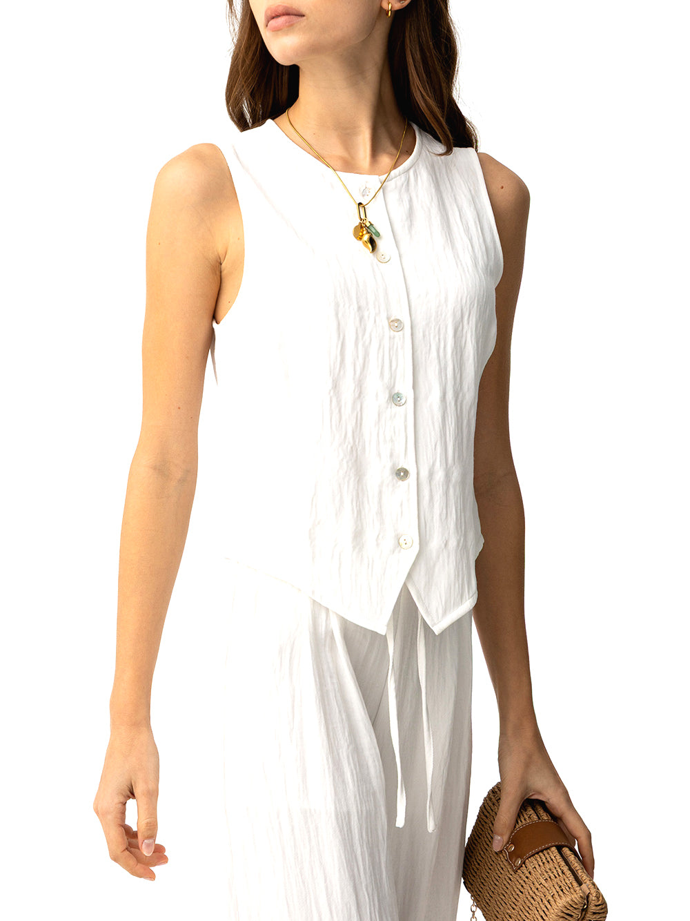 TIFFOSI Gilet Tiffosi Augusta - Bianco Bianco