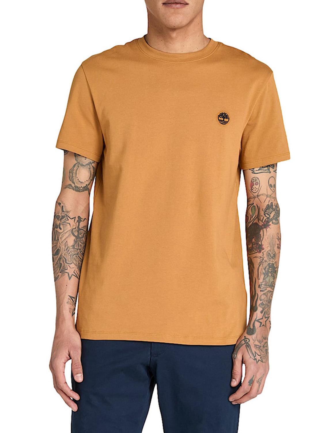 TIMBERLAND Timberland T-Shirt Uomo Giallo Ocra - Giallo Wheat Boot
