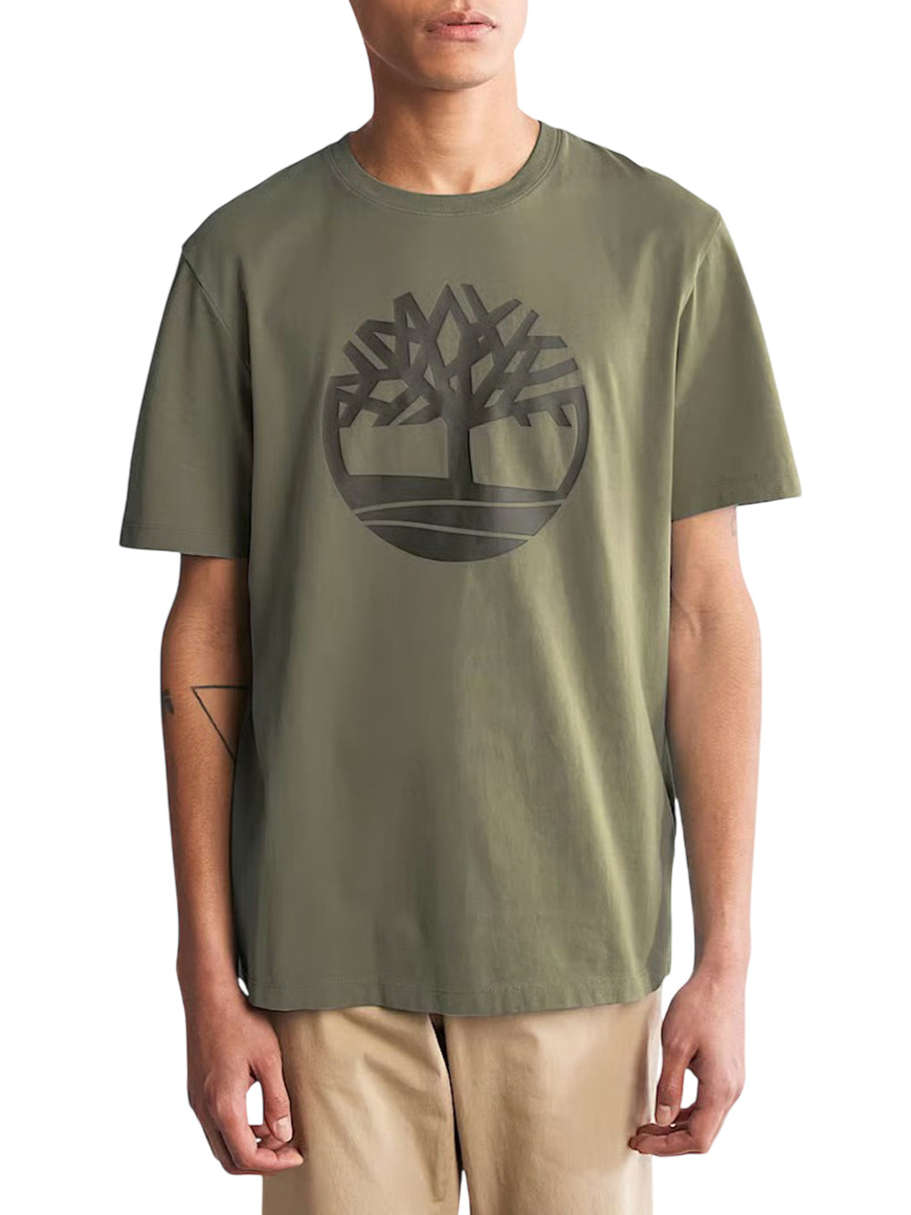 TIMBERLAND T-Shirt Timberland Kennebec River Tree - Verde Verde