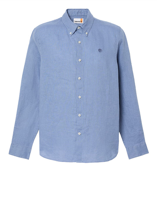 TIMBERLAND Timberland Camicia In Lino Mill Brook - Blu Stone Wash