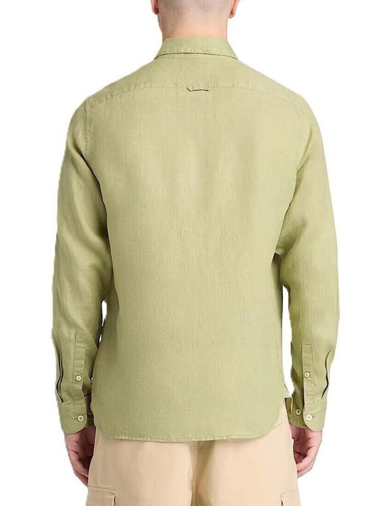 TIMBERLAND Timberland Camicia Logo Ricamato - Verde Sage