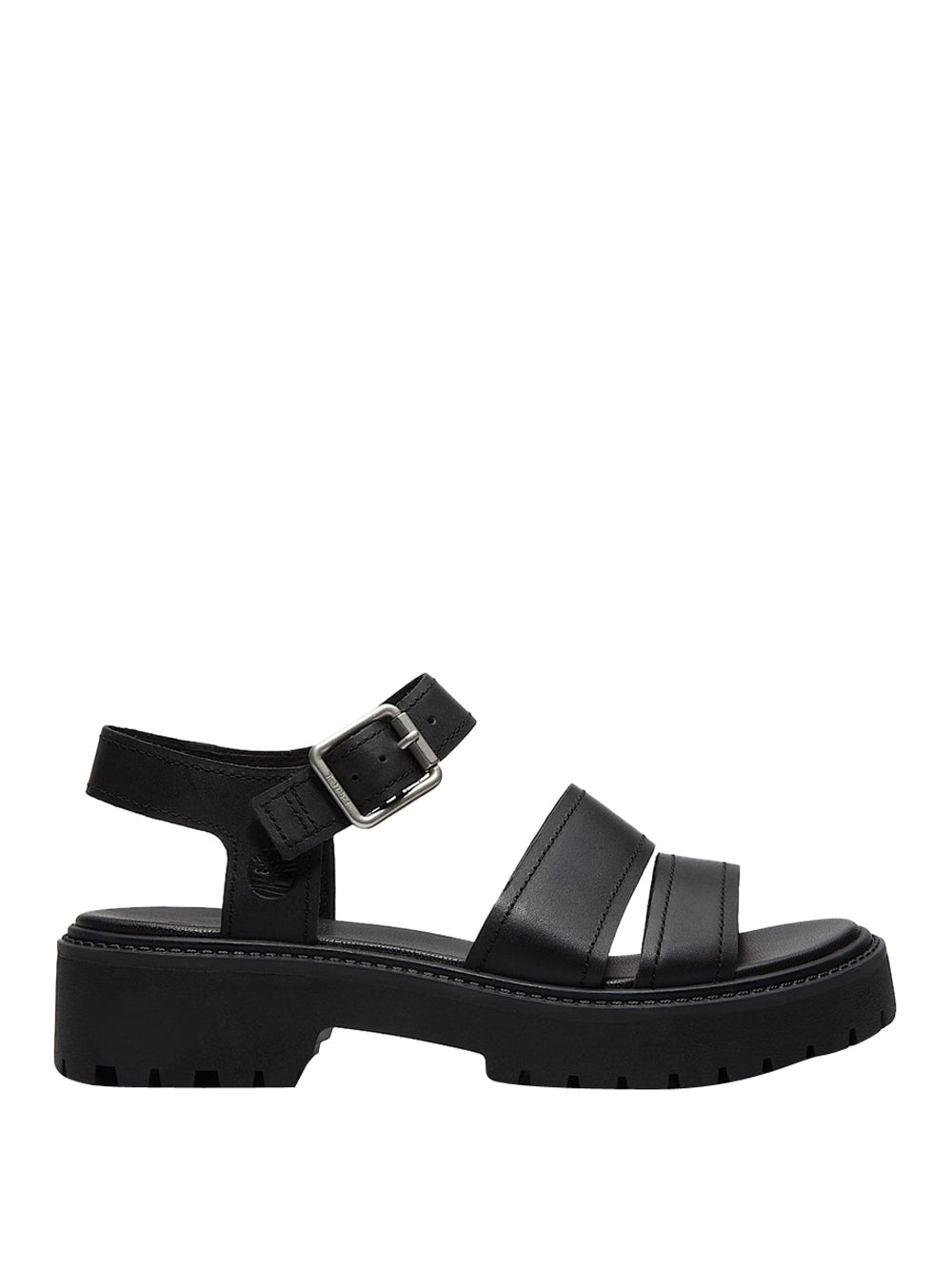 TIMBERLAND Timberland Sandalo con Plateau e Cinturino sul Retro Stone Street da Donna Nero Black Full Grain