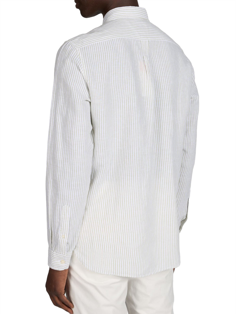 TIMBERLAND Timberland Camicia Mill Brook Linen Striped Regular - Bianco Verde Sage Yd