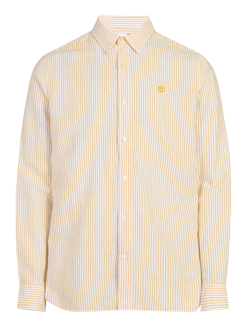 TIMBERLAND Timberland Camicia Mill Brook Linen Striped Regular - Bianco Giallo Yolk Yellow Yd