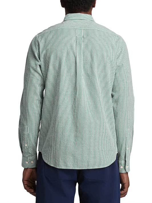 TIMBERLAND Camicia Ls Seersucker Striped Timberland - Verde Verde