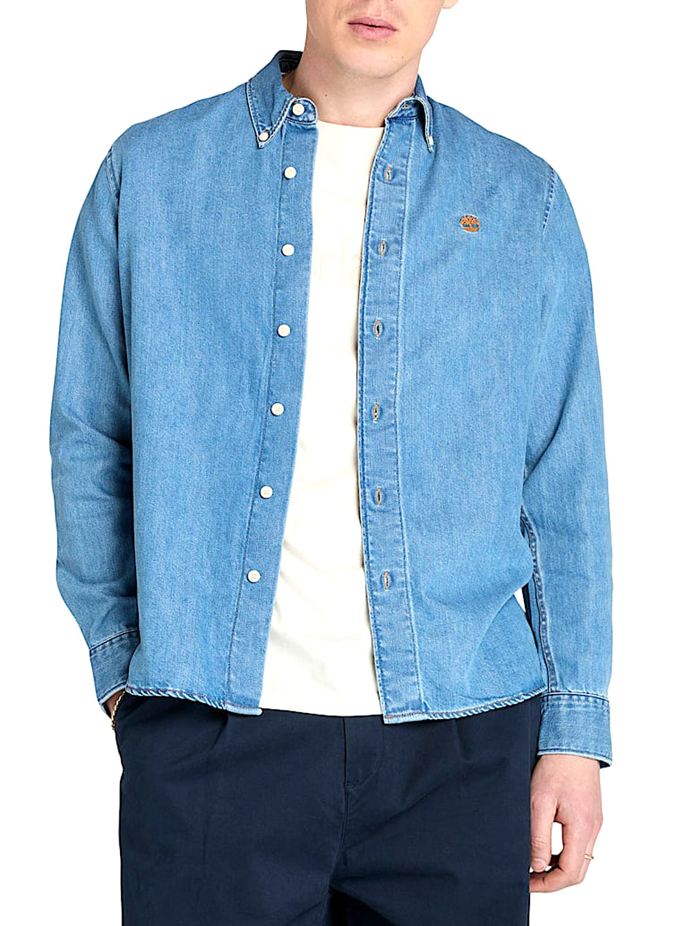 TIMBERLAND Timberland Camicia in Denim da Uomo Horizon Blue Wash