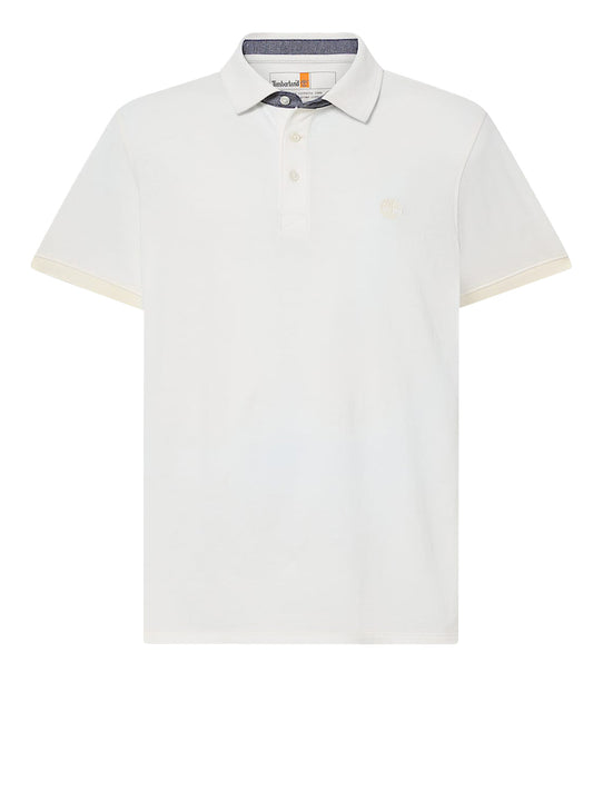 TIMBERLAND Timberland Polo Oxford a Maniche Corte Baboosic Brook da Uomo White Vintage White