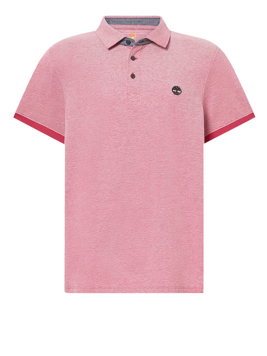 TIMBERLAND Tmberland Polo Oxford a Maniche Corte Baboosic Brook da Uomo in rosso Rosso