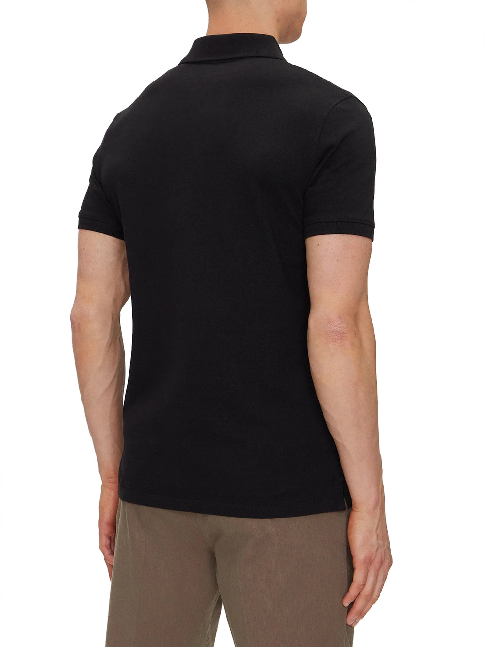 TIMBERLAND Polo Timberland in Piqué a Maniche Corte Millers River da Uomo Nero BLACK