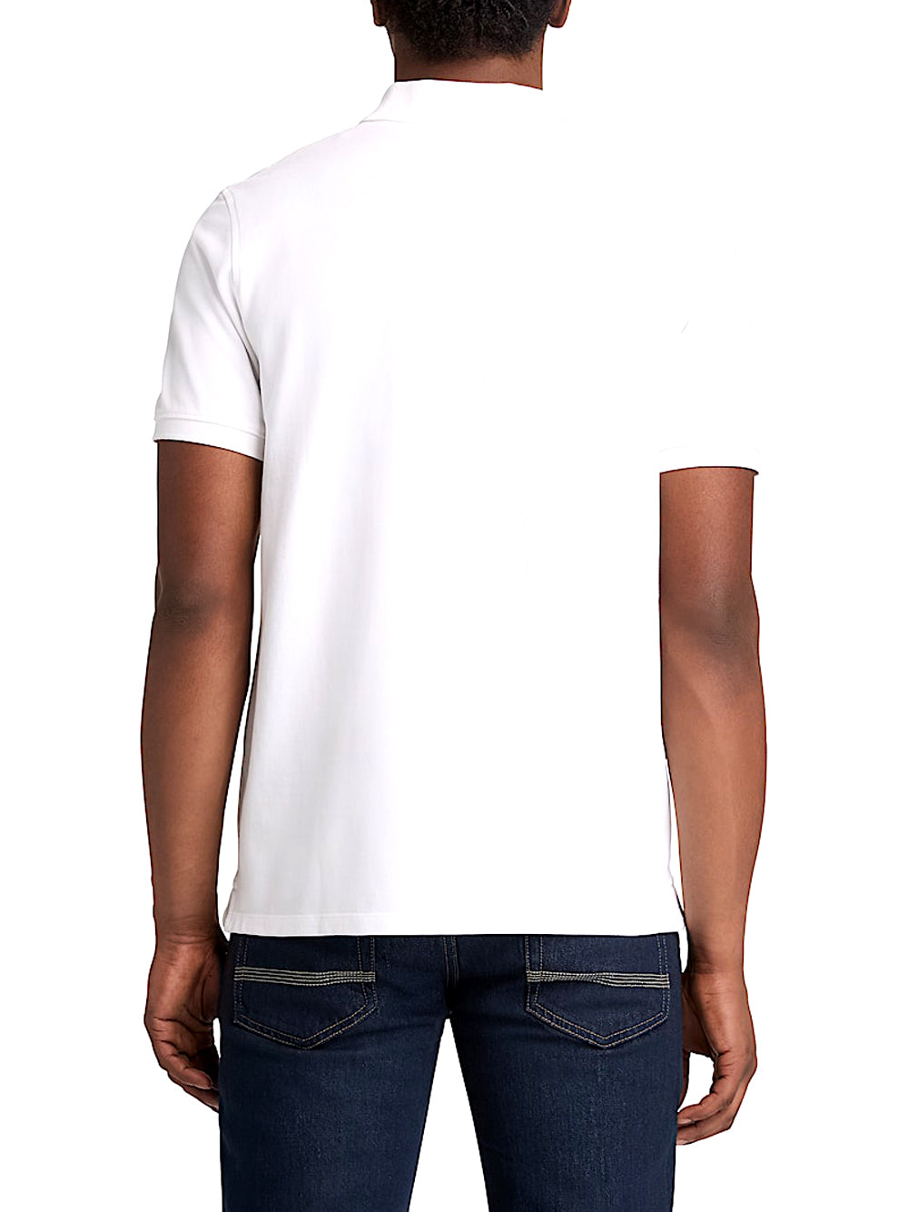 TIMBERLAND Timberland Polo in Piqué a Maniche Corte Millers River da Uomo in Bianco WHITE
