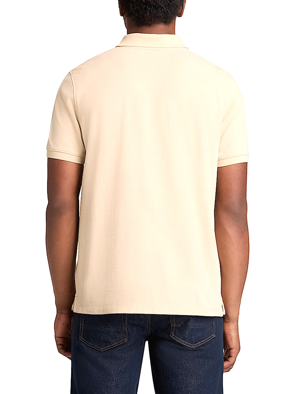 TIMBERLAND Timberland Polo in Piqué a Maniche Corte Millers River da Uomo in beige SAFARI