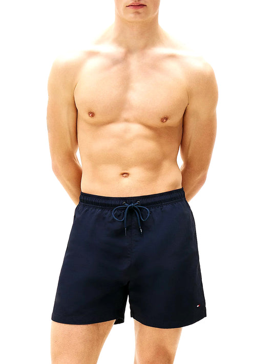 TOMMY BEACHWEAR Tommy Beachwear Costume Media Lunghezza Con Ricamo - Navy BLUE
