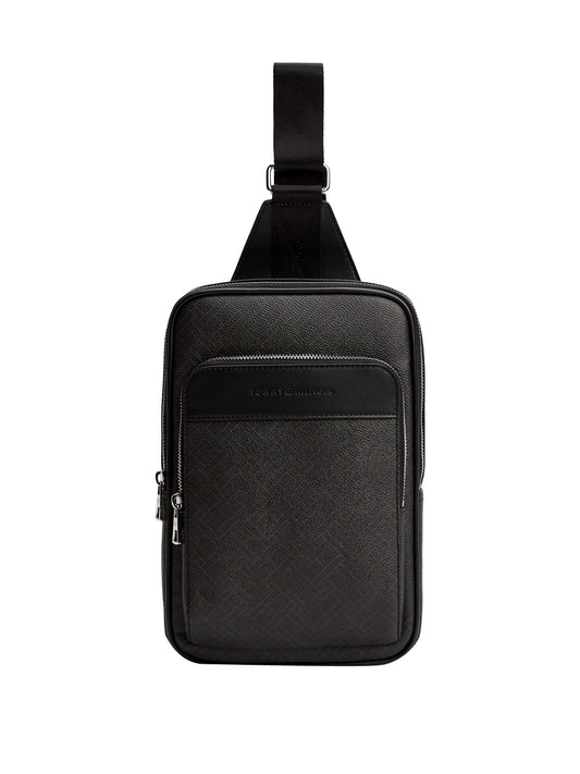 TOMMY HILFIGER 1USCITA Tommy Hilfiger Borsa A Tracolla Flag Monogram Sling Nero Nero