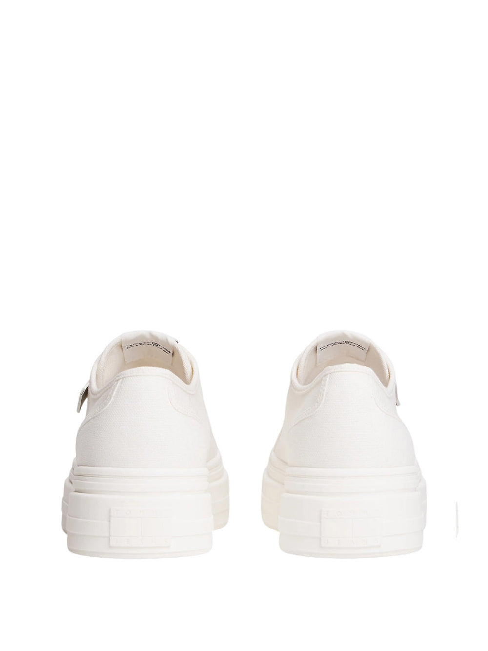 TOMMY HILFIGER 2USCITA Sneakers Tommy Hilfiger In Tela Con Suola Alta E Charm Ecru Ecru