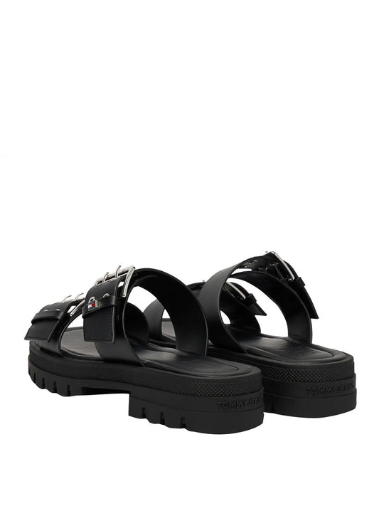 TOMMY HILFIGER 2USCITA Tommy Hilfiger Sandalo Basso Tjw Buckle Straps - Nero BLACK