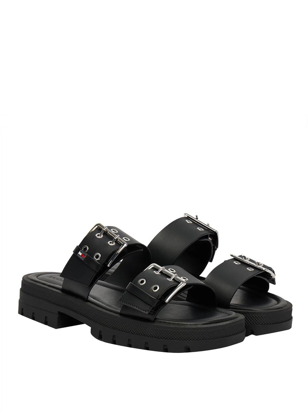 TOMMY HILFIGER 2USCITA Tommy Hilfiger Sandalo Basso Tjw Buckle Straps - Nero BLACK