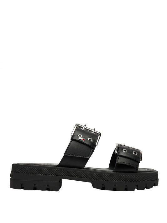 TOMMY HILFIGER 2USCITA Tommy Hilfiger Sandalo Basso Tjw Buckle Straps - Nero BLACK