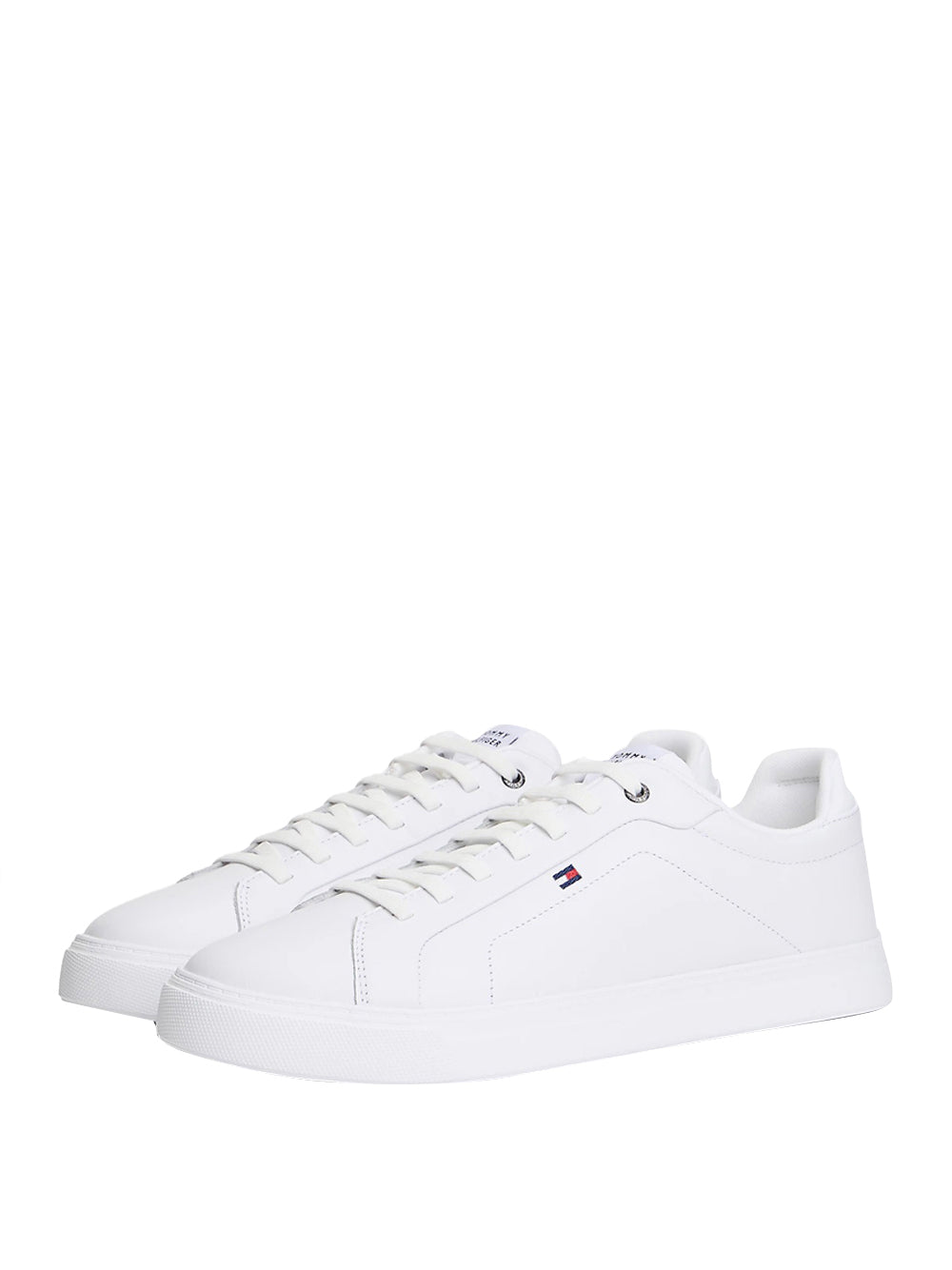 TOMMY HILFIGER 2USCITA Sneakers Tommy Hilfiger In Pelle - Bianco Bianco