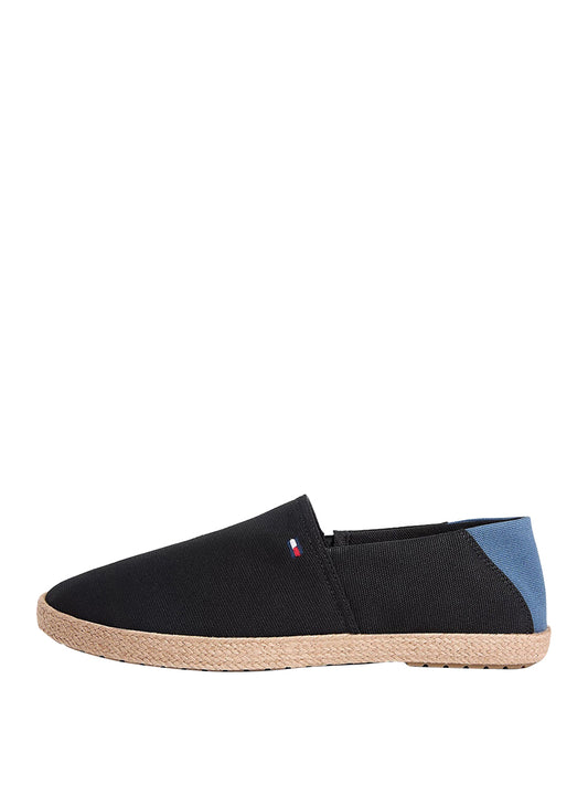 TOMMY HILFIGER 2USCITA Espadrillas Tommy Hilfiger In Tela - Nero/Blu NERO/BLU