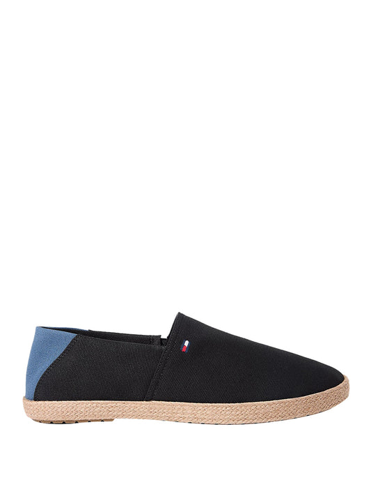 TOMMY HILFIGER 2USCITA Espadrillas Tommy Hilfiger In Tela - Nero/Blu NERO/BLU
