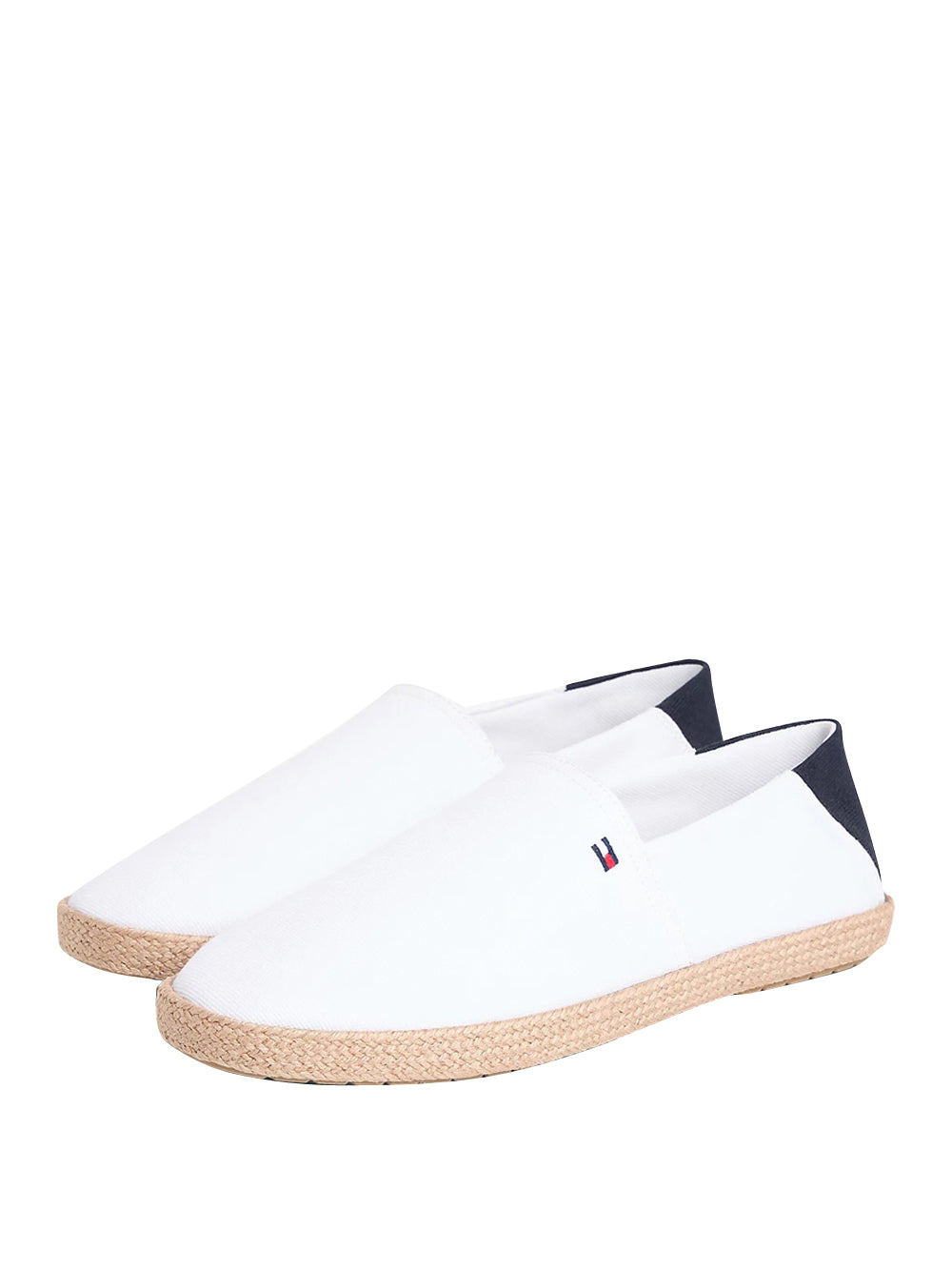 TOMMY HILFIGER 2USCITA Espadrillas Tommy Hilfiger In Tela - Bianco/Blu Bianco/blu