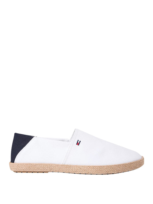 TOMMY HILFIGER 2USCITA Espadrillas Tommy Hilfiger In Tela - Bianco/Blu Bianco/blu