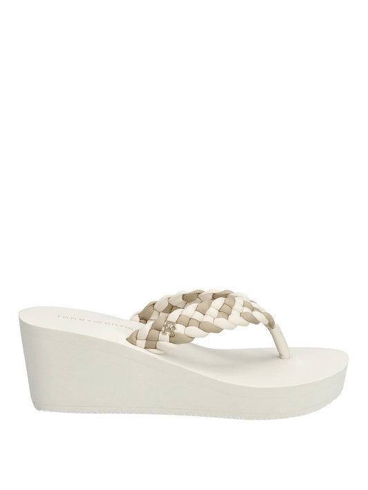 TOMMY HILFIGER 2USCITA SandaloTommy Hilfiger Th Wedge Braided Sum Crema Soft Cream/Classic Beige