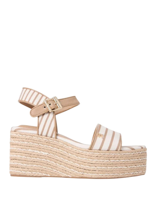 TOMMY HILFIGER 2USCITA Sandalo Tommy Hilfiger Platform Wedge Breto Soft Cream Soft Cream