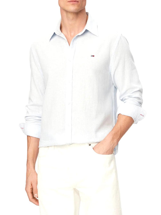 TOMMY JEANS 2USCITA Camicia Regular Fit Tommy Hilfiger- Azzurro chiaro Azzurrino