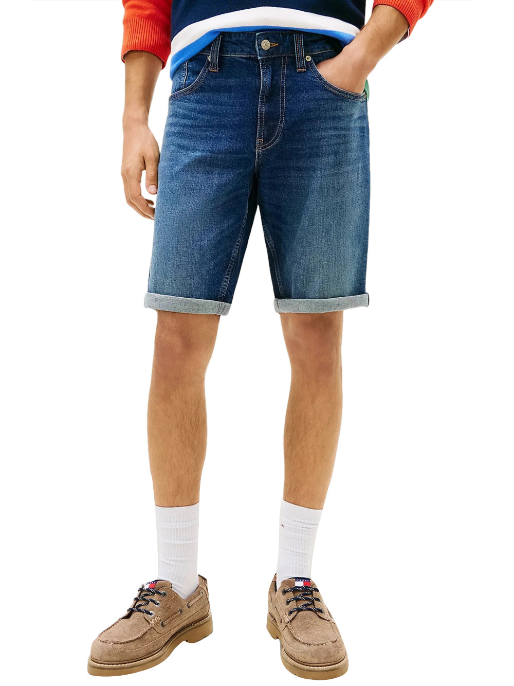 TOMMY JEANS 2USCITA Pantaloncini di jeans Ronnie Tommy Hilfiger - Blu denim DENIM DARK