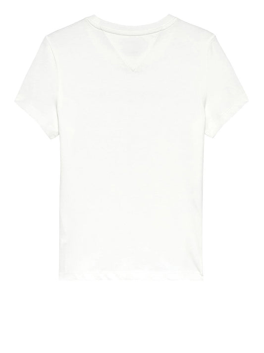 TOMMY JEANS 2USCITA Tommy Jeans T-Shirt Slim Linear Tee - Ecru Ecru