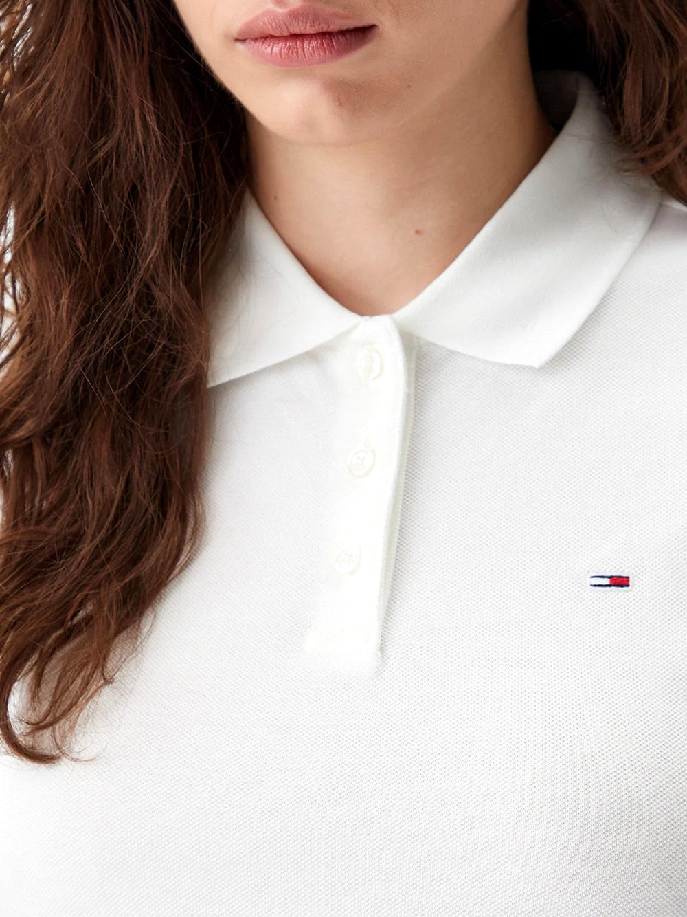 TOMMY JEANS 2USCITA Tommy Jeans Polo Slim Essential - Ecru Ecru